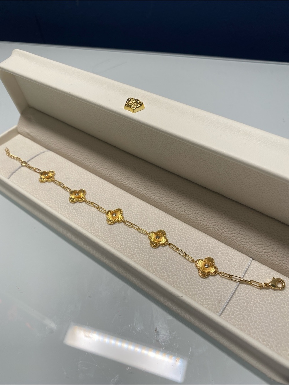 18k plated clover  Bracelet